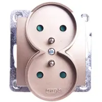 Ospel GP-2YRZP/m/28, Oro, Grado di protezione IP20, 16 A, 71 mm, 45 mm, 71 mm