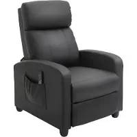 HOMCOM Poltrona massaggiante con funzione reclinabile, poltrona relax con funzione massaggio, televisore