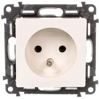 Legrand Valena Life, presa a muro semplice, colore crema, modello 753285