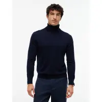 Tommy Hilfiger Ny Merino Roll Neck Sweater Blue Taglia: L | Dolcevita Outlet | Uomo | Blu