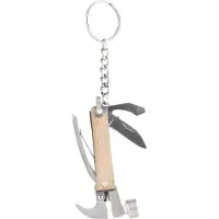 Kikkerland multiutensile Mini Hammer 3,4 x 13 cm legno/acciaio inox naturale