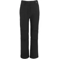 Regatta Kids Unisex Softshell Trousers Pantaloni da trekking Bambini (11-12 Years, nero)