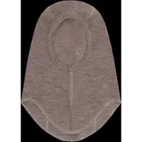 Huttelihut Kid's Balaclava Wool Rib Passamontagna Bambini (40 cm - 0-3 Months, marrone)