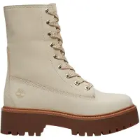 Timberland per donna. TB0A5SAHEN71 Stivali in pelle beige Stone Street (39 W), Basso, Stringhe, Casual