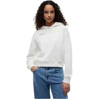 Tommy Hilfiger Relaxed Repeat Logo Hoodie Ecru Taglia: M | Felpe con cappuccio Outlet | Donna | Marrone