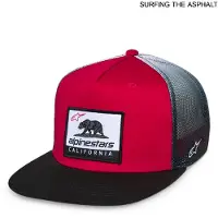 Alpinestars Cappello Cali Gradient Red Black White, Taglia: One Size