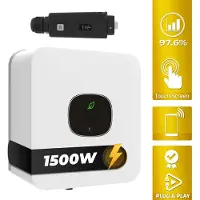 Growatt MIC 1500TL-X 1,5kW inverter da balcone monofase con AFCI