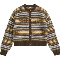 Levi's per donna. 007VG-0003 Cardigan Charlotte Crewneck multicolore (L), Casual, Acrilico