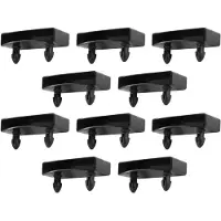 Dripio 10 tappi terminali in plastica per doghe da 74 mm, griglia per letto, colore nero