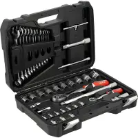 YATO Set di chiavi a bussola, 41 pezzi, 1/2" e 1/4"