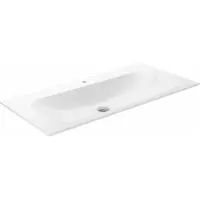 Keuco X-LINE lavabo à encastrer en céramique, 1007x17x494mm, avec 1 trou pour robinet, blanc, 33170311001, 33170311001