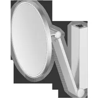 Keuco iLook_move Miroir de soins de beauté, éclairé, rond, avec interrupteur à bascule, 1 couleur de lumière, 17612179004, 17612179004