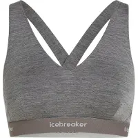 Icebreaker Women's 125 Cool-Lite Sprite Racerback Bra Reggiseno sportivo Donna (S, grigio)