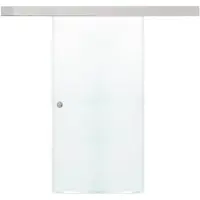 HOME DELUXE - Porta scorrevole in vetro SAPHIR - vetro satinato 205 x 105 cm, incl. binario di guida e accessori I Porta in vetro porta piana porta interna