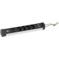 Bachmann CYCLE Loop 4xUTE 1xSchalter 1xUSB A/C 22W 2,5 m CEE7/7