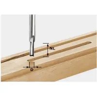 Festool Fresa per scanalature HW con gambo da 8 mm HW S8 D4/10 | 490953
