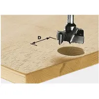 Festool Punta per ferramenta HW con gambo da 8 mm HW S8 D15 | 491070