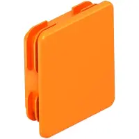 OBO Tappo terminale per MS 41 EDK OR, binario profilato MS 41 41x41 mm, arancione pastello