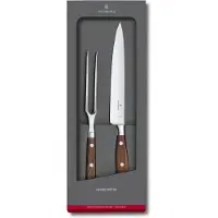 Victorinox Grand Maître Carving Set 7.7240.2, legno d'acero, set di coltelli trincianti da 2 pezzi