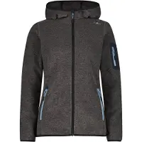 CMP Women's Jacket Fix Hood 3H19826A Giacca in pile Donna (44, grigio)