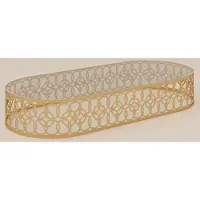 Casa Padrino Luxury Garden Table Gold 160 x 80 x H. 40 cm - Tavolo da giardino in alluminio verniciato a polvere con piano in vetro - Mobili da giardino - Mobili da giardino - Mobili - Italy