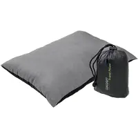 Cocoon Travel Pillow Nylon Cuscini (Medium - 29 x 38 cm, grigio)