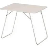 MFG Tavolo da campeggio pieghevole quadrato 60 x 80 cm bianco plastificato