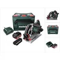 Metabo KT 18 LTX 66 BL Sega circolare a immersione a batteria 18 V 165 mm + 1x Batteria 5,5 Ah + Caricabatterie + Valigetta metaBOX
