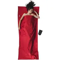 Cocoon TravelSheet Mikrofaser Sacco a pelo da viaggio (220 x 90 cm, rosso)