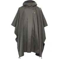 Fjällräven Poncho Poncho Uomo (One Size, nero/grigio)
