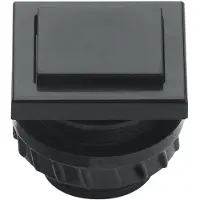 Grothe Campana di spinta 13,5x16 mm Manopola nera, manicotto nero PROTACT 681 KS