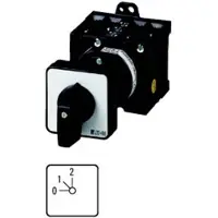Eaton Interruttore a gradini , T0, 20 A, montaggio intermedio, 1 unità, contatti: 2, 45°, con scatto, con posizione 0, 0-2, codice articolo 15023 009079