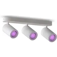 Calex Smart faretto da soffitto bianco lunghezza 37 cm a 3 luci GU10-LED RGBW