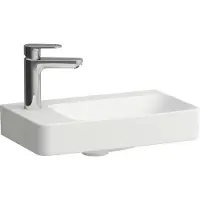 Laufen Lave-mains PRO X Compact, plan de travail avec trou de robinet à gauche, 1 trou de robinet, sans trop-plein, 480 x 280 mm, H815865A001131, H815865A001131