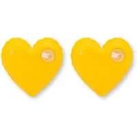 Moschino Inflatable Hearts Clip Earrings Yellow Taglia: OS | Orecchini Outlet | Donna | Giallo
