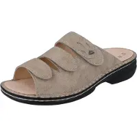 Finn Comfort Zoccoletto 'Pantolette Damen 02554 444345 Echtleder in grau' rosa chiaro