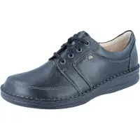Finn Comfort Scarpa stringata 'Schnürschuh Herren 01111 060099 Echtleder in schwarz' nero