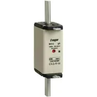 Hager Cartuccia fusibile NH NH1C gG 500 V 63 A con segnalatore combinato e linguetta isolata