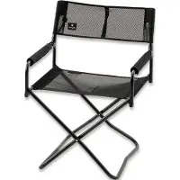 Snow Peak Folding Chair Mesh, nero