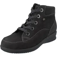 Finn Comfort Stivale stringato 'Winterstiefel Damen 02243 049393 Echtleder in schwarz' nero