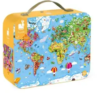 Janod Puzzle Gigante Del Planisfero 300 Pezzi