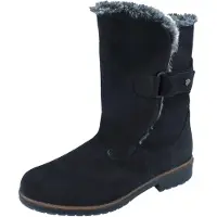 Finn Comfort Stivale 'Stiefeletten/Boot Damen 02245 007099 Velourleder in schwarz' nero