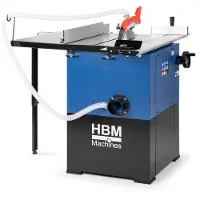 HBM Tavolo per sega circolare da 2200 Watt con tavolo a rulli