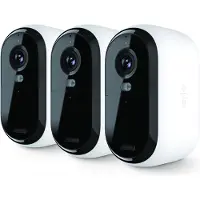 Arlo Connected Security Camera - - Essential2 - 3 Pack - 2K Resolution - Color Night Vision