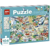 APLI Puzzle Città Di Osservazione S 104 Pezzi