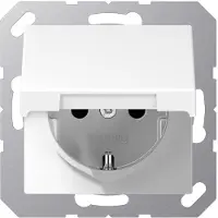 JUNG A1520NKLWW Presa SCHUKO con coperchio ribaltabile