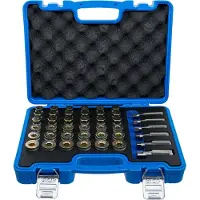 Bgs 123 | Kit di riparazione per la filettatura di scarico dell'olio | 114 pz.