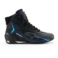 Alpinestars Scarpe Faster-4 Drystar Black Night Navy Cyan