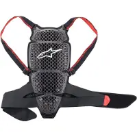 Alpinestars Protezione Nucleon Kr-Cell Smoke Black Red, Taglia: XL