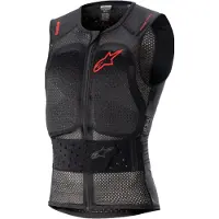 Alpinestars Gilet Protettivo Nucleon Flex Pro Transparent Smoke Red Black, Taglia: XS